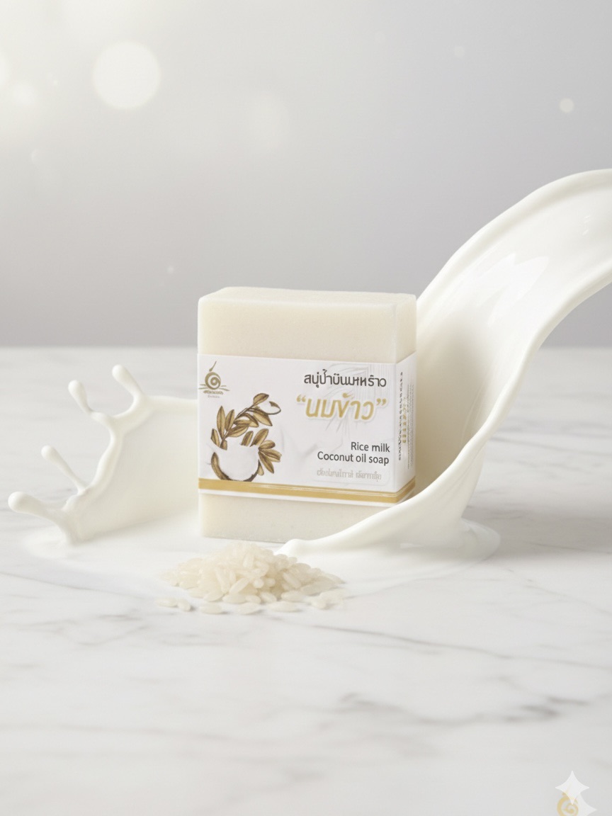 สบู่น้ำมันมะพร้าว "นมข้าว"