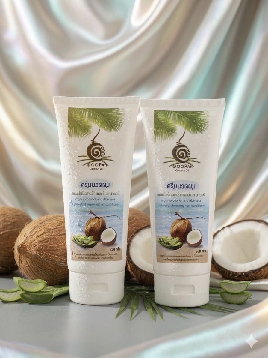 แพ็คคู่ครีมนวดน้ำมันมะพร้าว