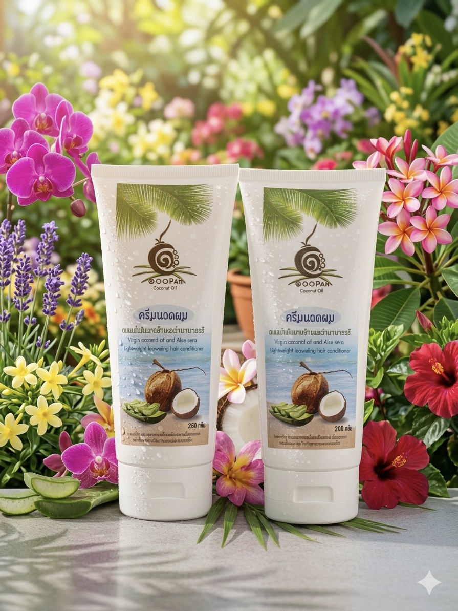 แพ็คคู่ครีมนวดน้ำมันมะพร้าว