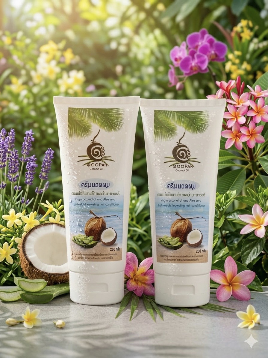 แพ็คคู่ครีมนวดน้ำมันมะพร้าว