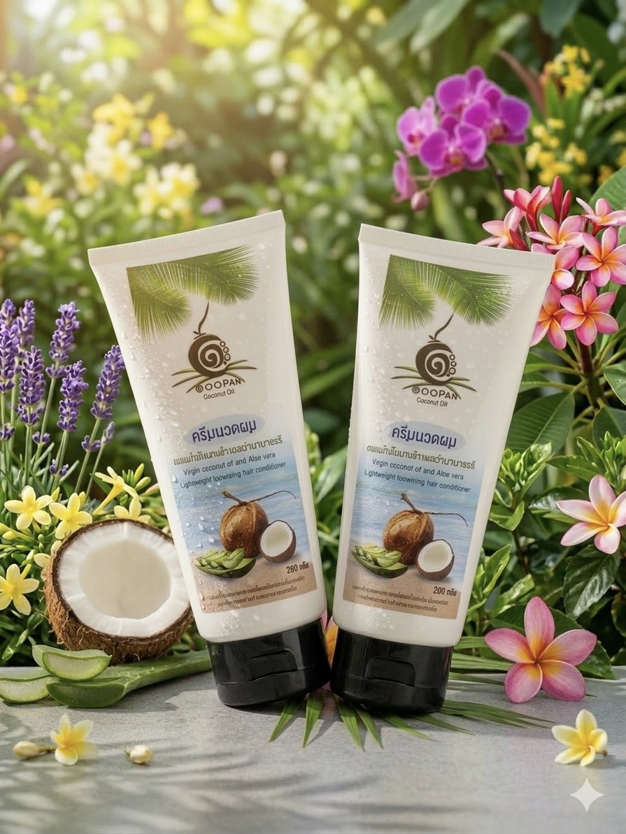 แพ็คคู่ครีมนวดน้ำมันมะพร้าว