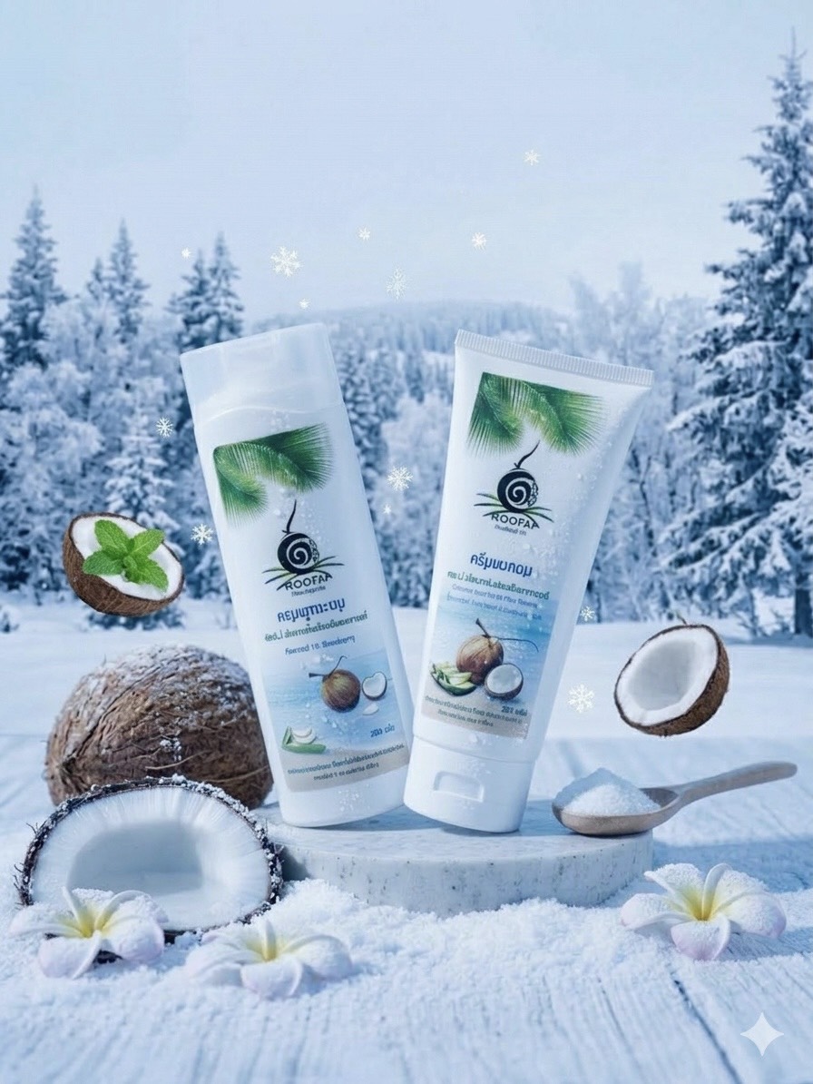 แชมพูมะพร้าวและครีมนวดมะพร้าว