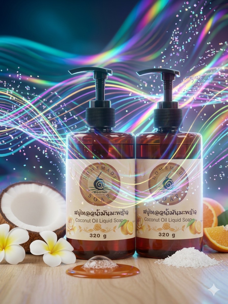 แพ็คคู่สบู่เหลวน้ำมันมะพร้าว