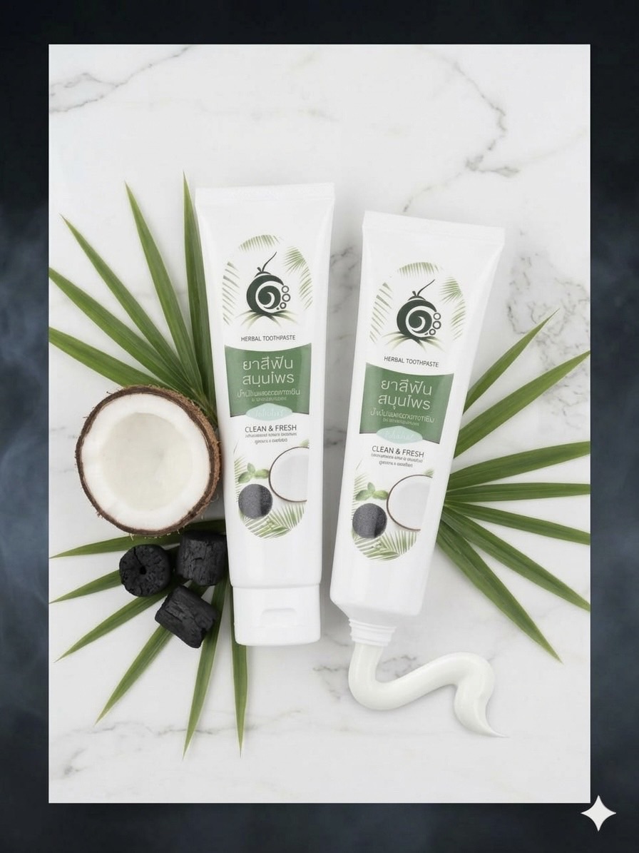 แพ็คคู่ยาสีฟันสมุนไพร