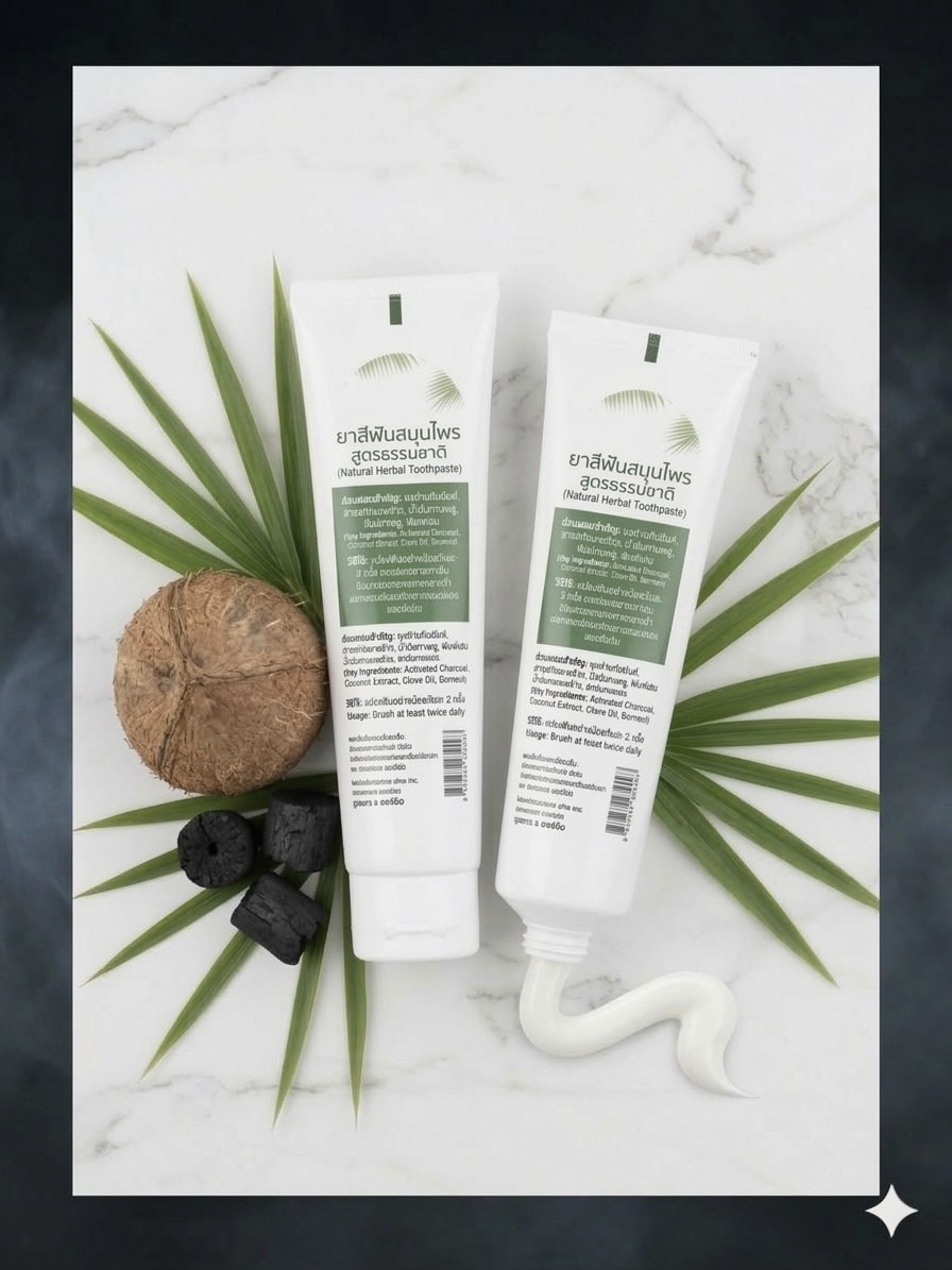แพ็คคู่ยาสีฟันสมุนไพร