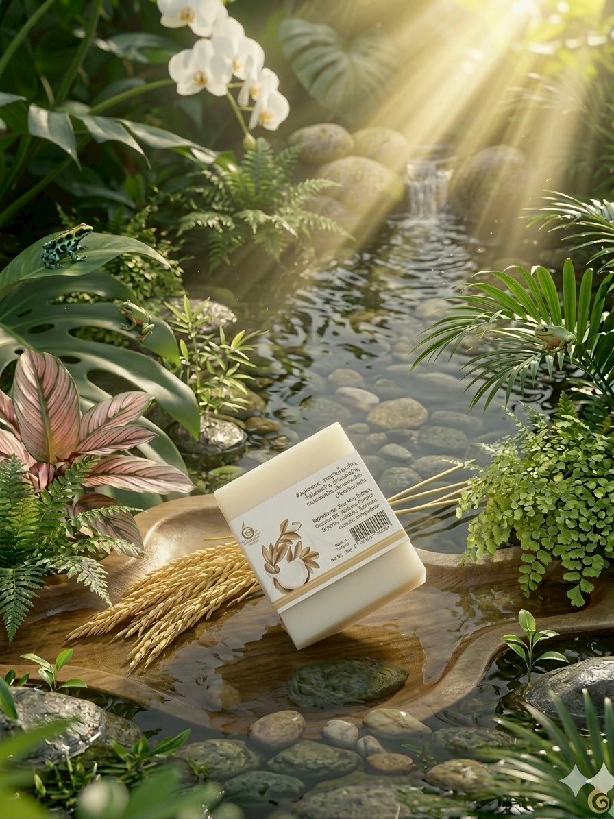 สบู่น้ำมันมะพร้าวนมข้าว