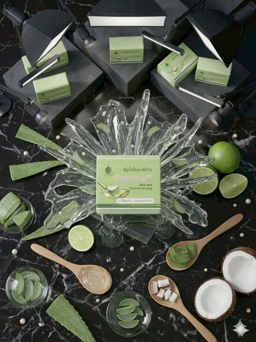 สบู่น้ำมันมะพร้าว ว่านหางจระเข้