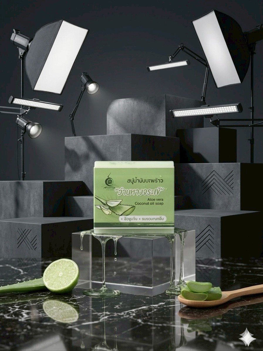 สบู่น้ำมันมะพร้าว ว่านหางจระเข้