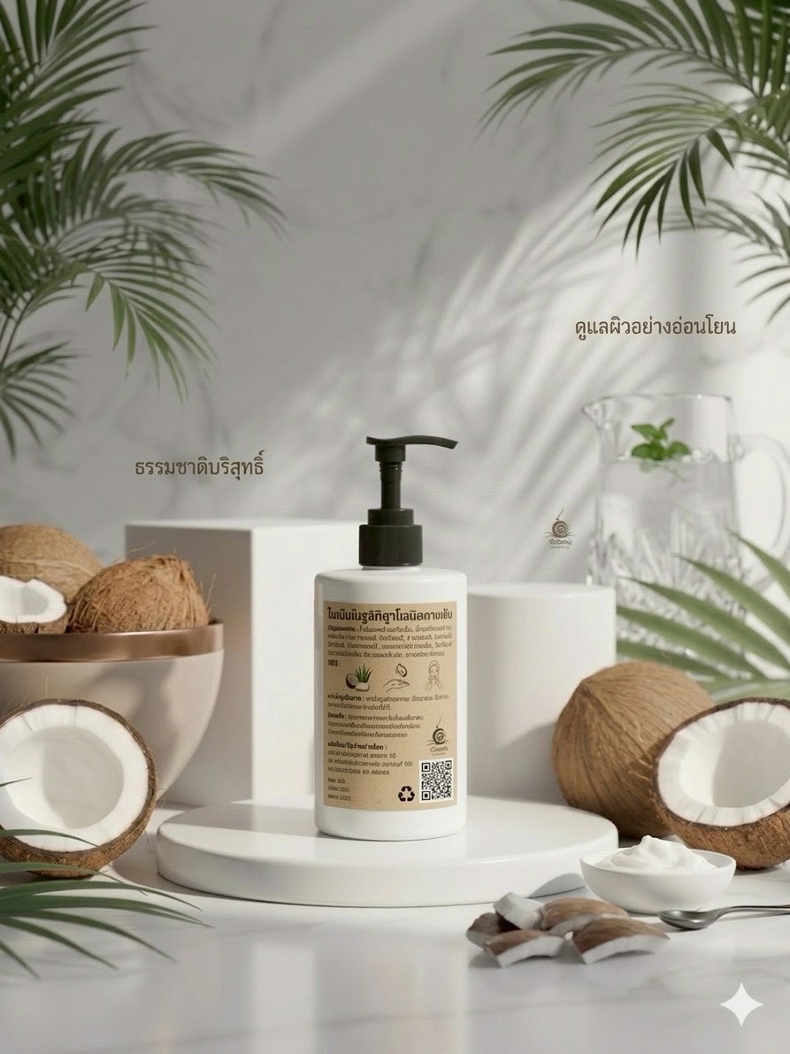 โลชันบำรุงผิวน้ำมันมะพร้าว