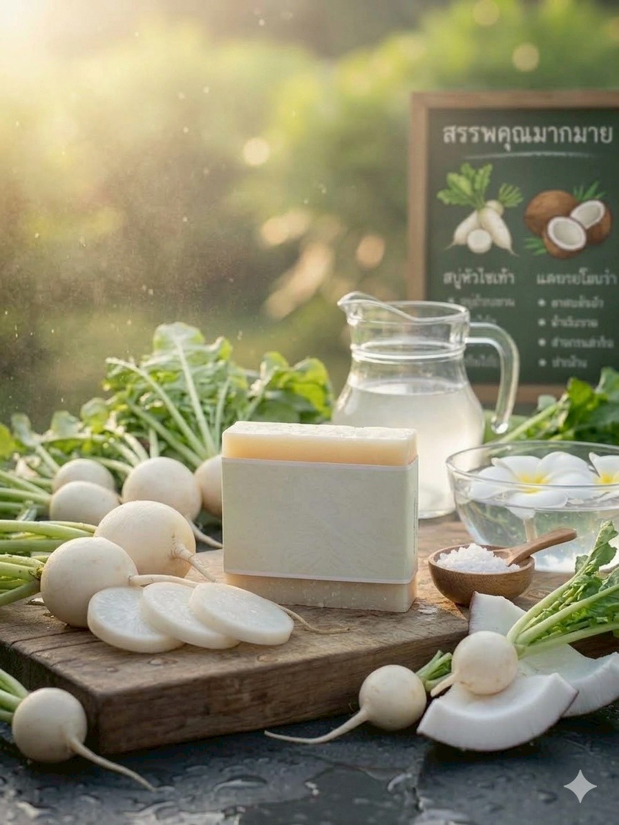 สบู่หัวไชเท้า