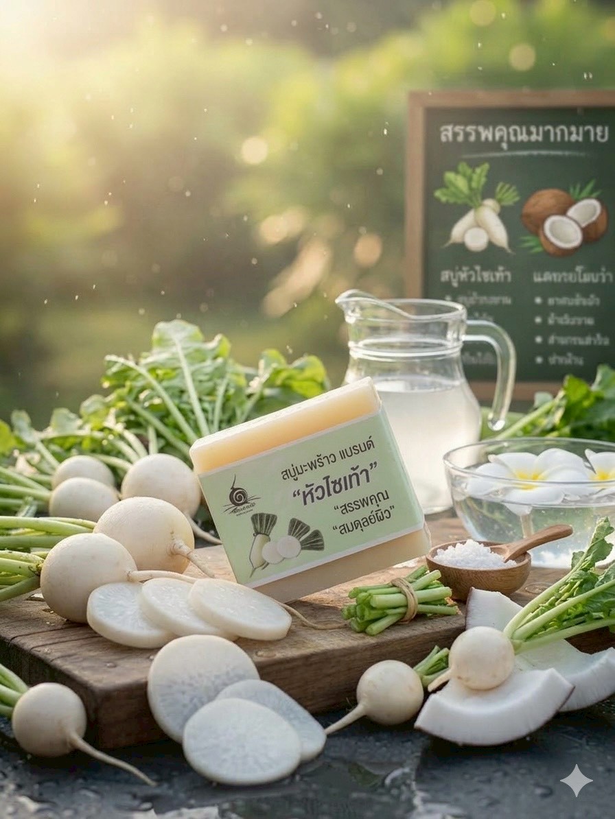 สบู่หัวไชเท้า