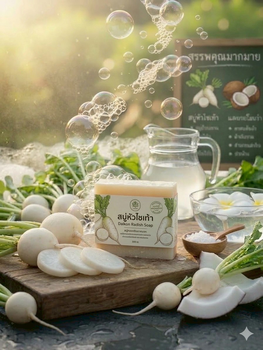 สบู่หัวไชเท้า